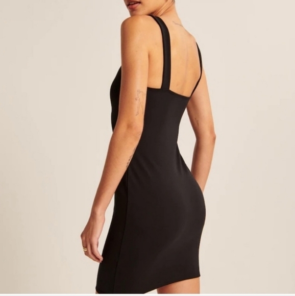 ABERCROMBIE & FITCH SWEETHEART POINTE SLEEVELESS DRESS IN BROWN, SZ MEDIUM TALL - Picture 7 of 11